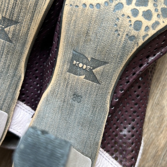 DKODE Purple Leather Peep Toe Heels | 36 - Picture 7 of 10